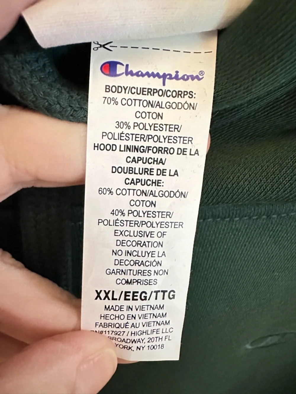 NWT Champion XXL Powerblend sport fleece hooded kangaroo pocket sweatshirt cozy